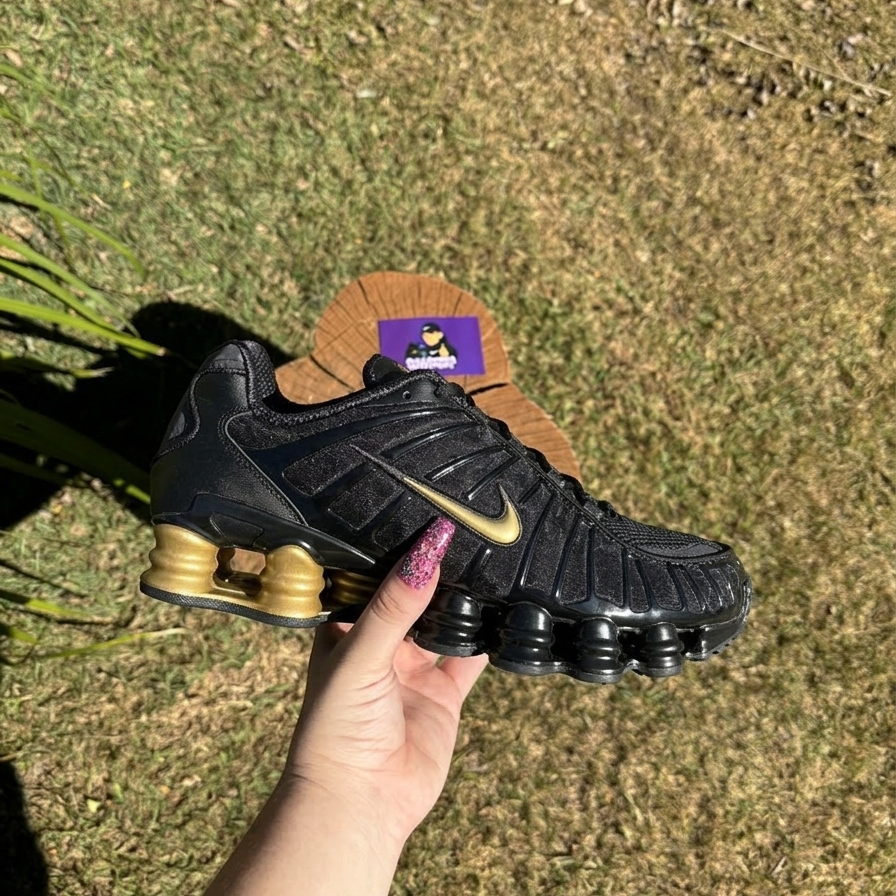 Nike Shox TL " Black Metallic Gold "