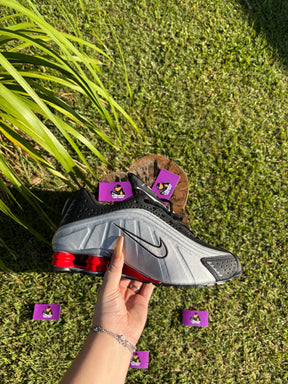 Nike Shox R4 " Cinza/Vermelho "