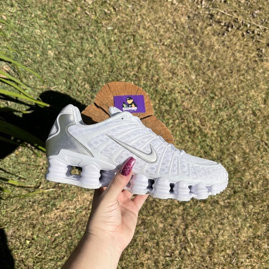 Nike Shox TL " White Metallic Silver "